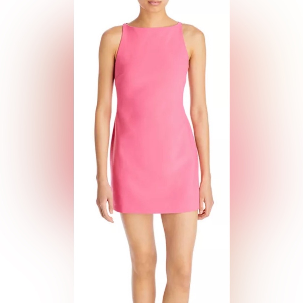 Aqua Pink Fitted Mini Dress